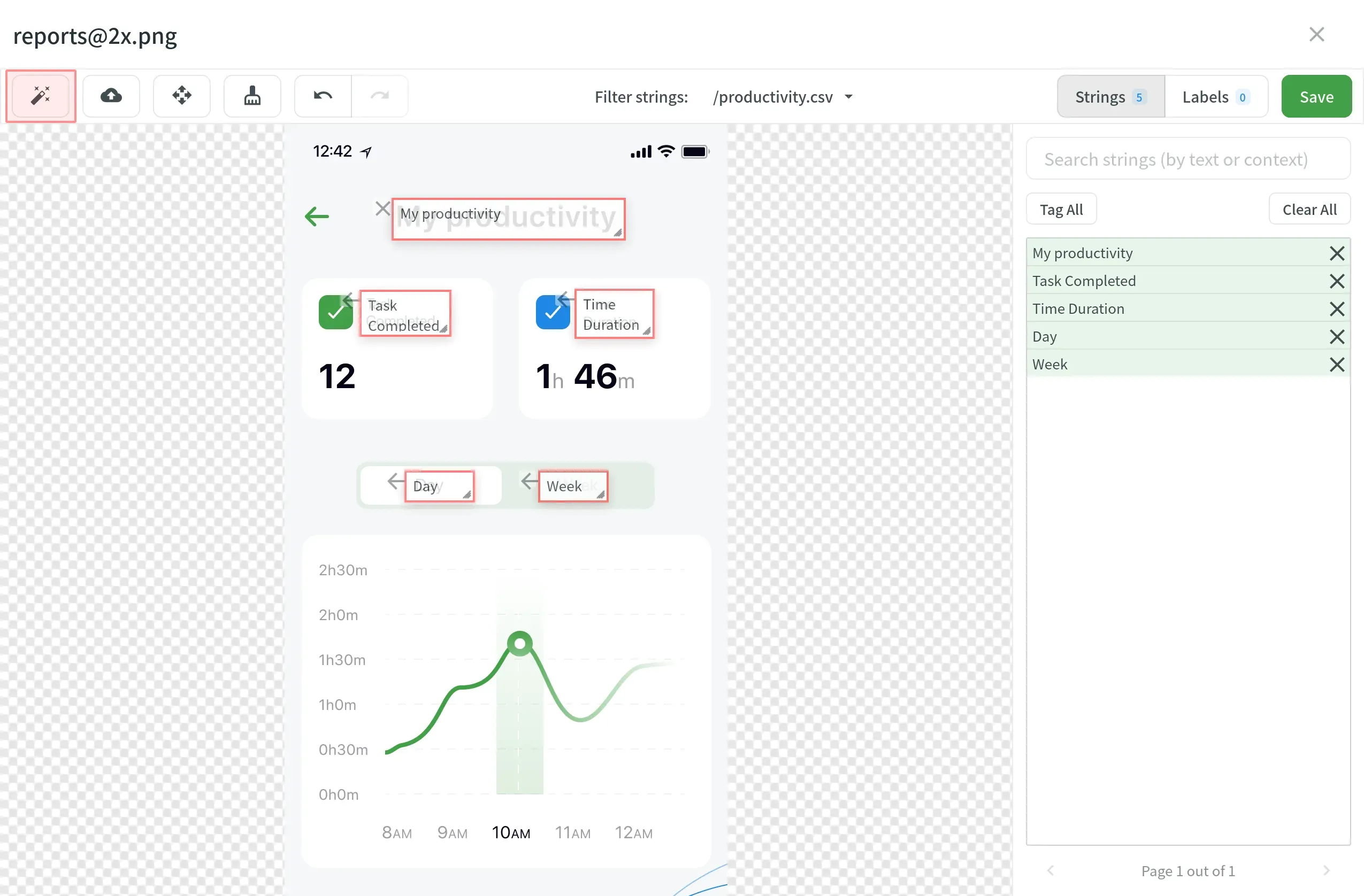 Auto-tagging screenshots in Crowdin